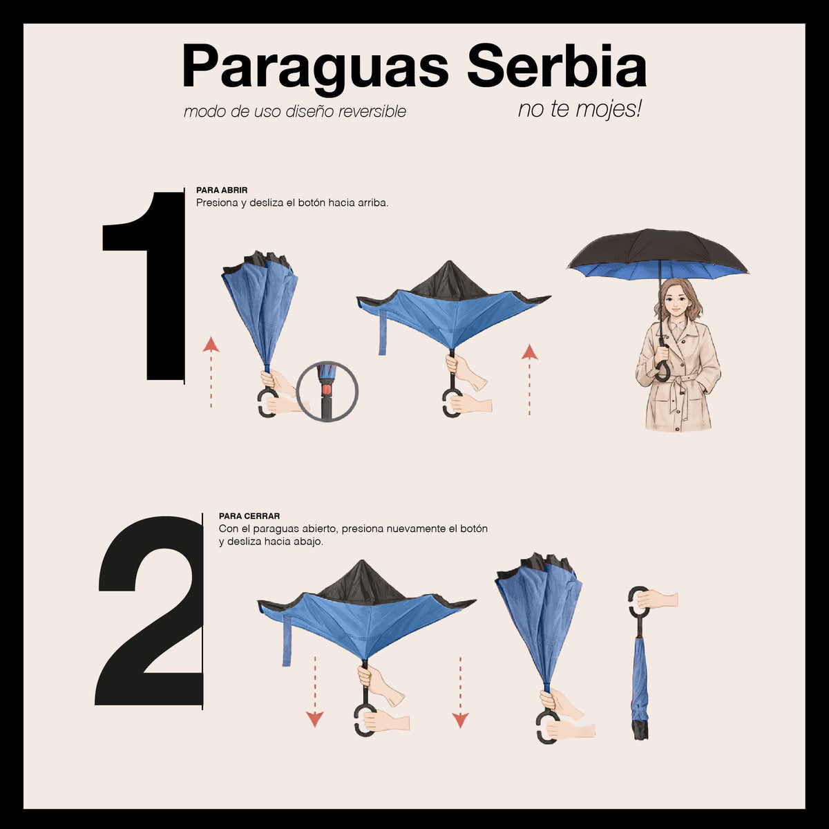 Serbia Paraguas Invertido